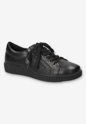 Women's Novie Platform Sneaker by Easy Street in Black (Size 7 XW)
