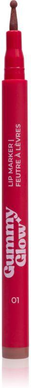 LAMEL Gummy Glow Lip Marker feutre à lèvres pour un effet longue tenue teinte 01 1.6 ml