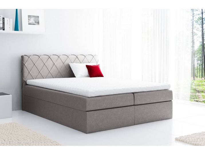 MF Design Boxspringbett Boxspringbett PAROS mit Bettkasten und Federautomatik, Vorhanden