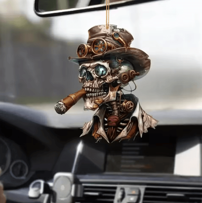 Uplift Curations Personalized Acrylic Halloween Car Pendant Spooky Rearview Mirror Hanging Decor Personalized Acrylic Halloween Car Pendant Spooky Rearview Mirror Hanging Decor