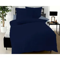 Kaeppel Mako-Satin Bettwäsche »Mapping« 3000/627 marine 155x220 cm / 80x80 cm