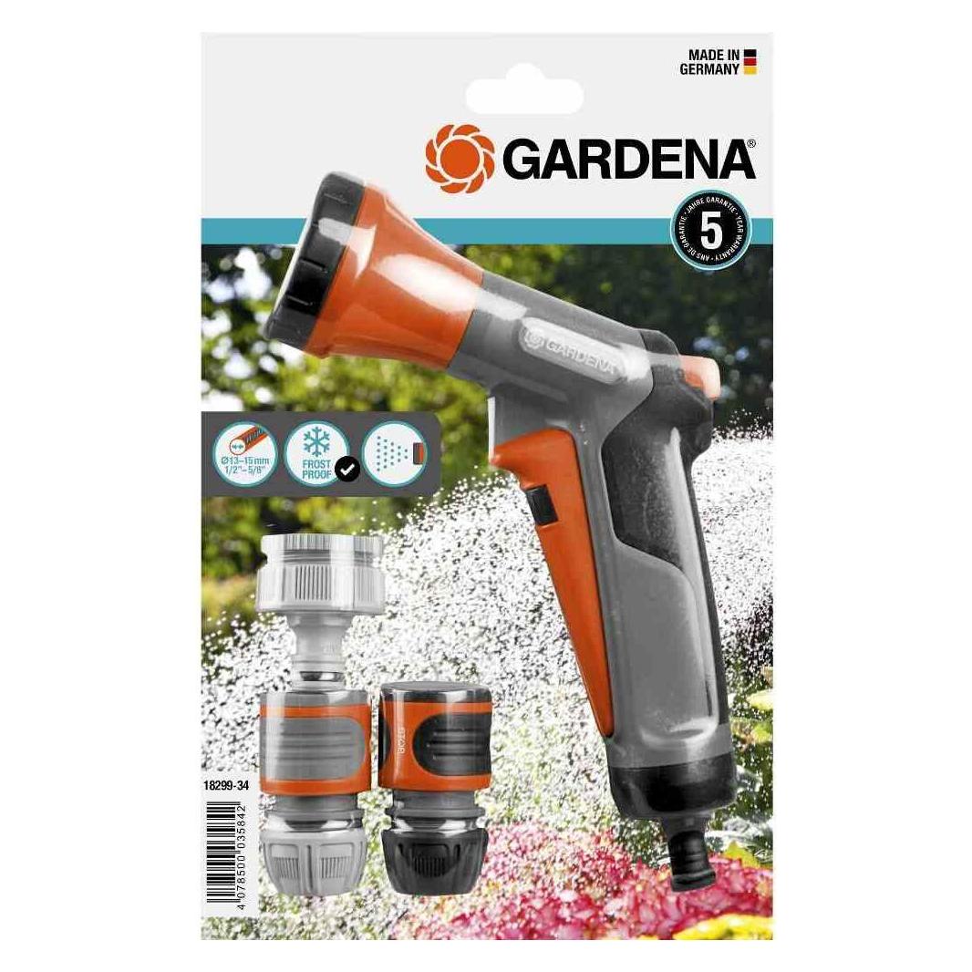 Gardena Gartenbrause mit Anschluss-Set (18299-32)