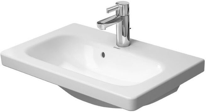 Duravit DuraStyle Möbel Waschtisch 23376300001 Compact, 63x40cm, weiss, wondergliss, 1 Hahnloch