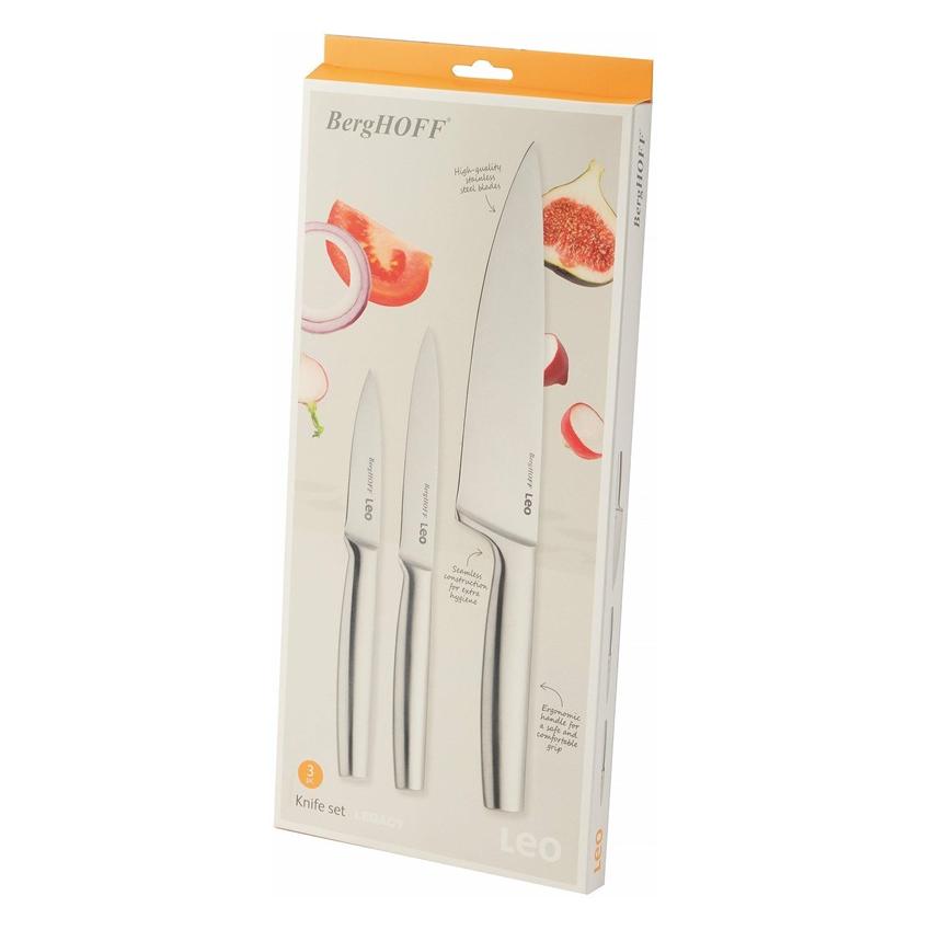 BergHoff Messer-Set Leo Legacy 3-teilig Silber, Typ (3950474)