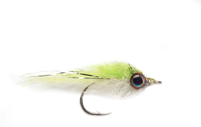 Fulling Mill Salty Minnow Chartreuse & White 2