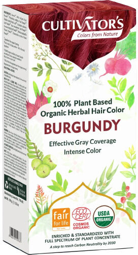 Cultivators Organic Hair Dye with Herbs 100 gr Burgundy