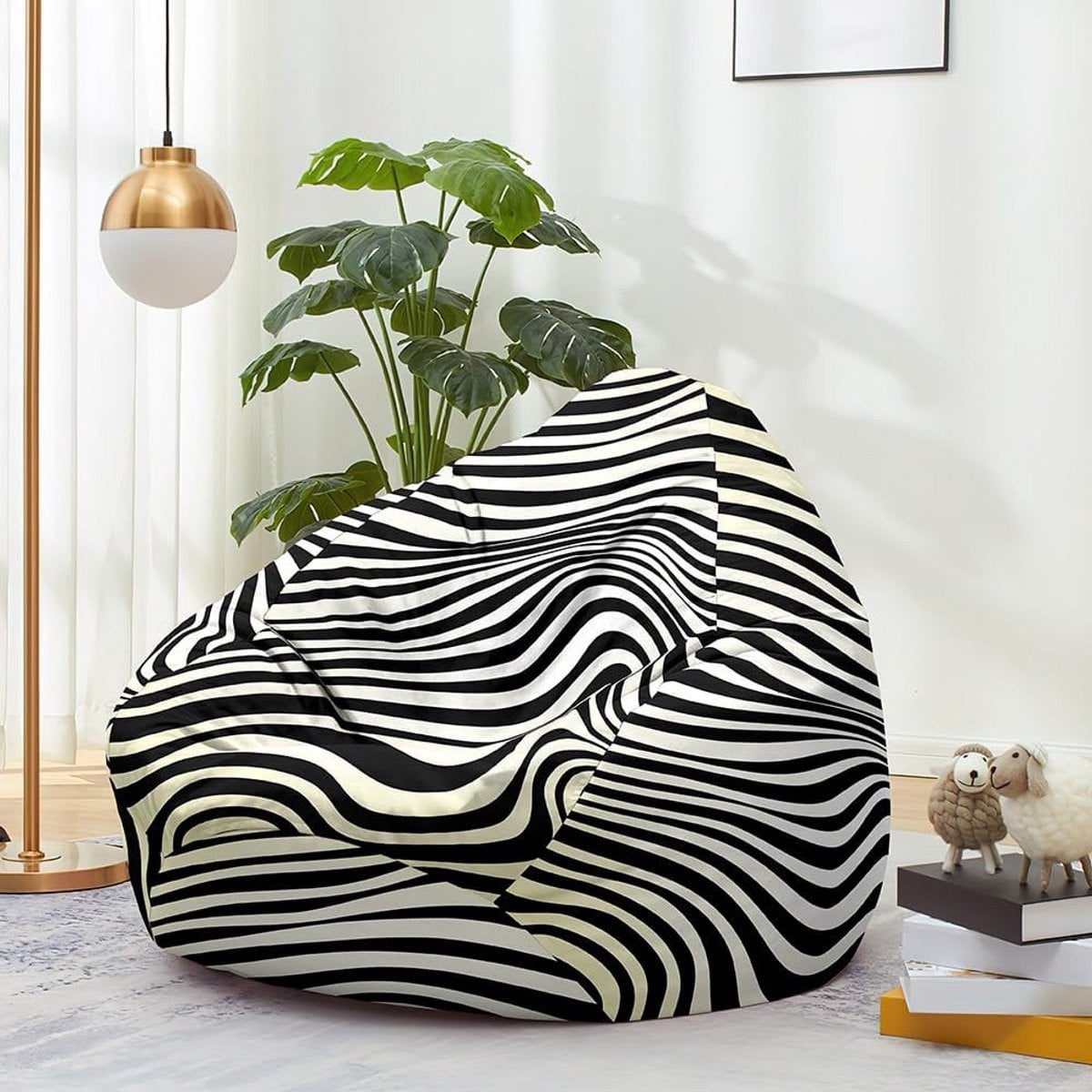 Grote Zitzak Stoelhoes voor Volwassenen en Kinderen - Zonder Vulling - S, M, L, XL
