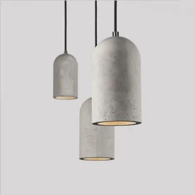 Daily Deals Depot Concrete Pendant Light For Kitchen, Cement Loft Hanging Lamp, Retro Ceiling Chandelier For Restaurant Island Hotel Shop Concrete Pendant Light For Kitchen, Cement Loft Hanging Lamp, Retro Ceiling Chandelier For Restaurant Island Hotel Sh