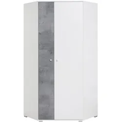 DREHTÜRENSCHRANK GALIA 90/190/90cm 2-türig Weiß