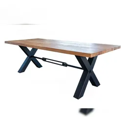 KAWOLA Esstisch PALO Akazie massiv Gerade Kante 220x100cm