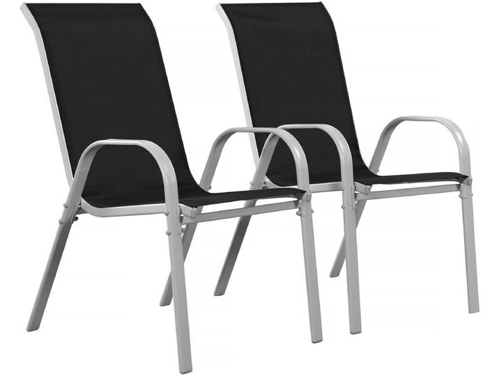 Fauteuil jardin Textilène Cordoba - Phoenix - Noir - Lot de 2