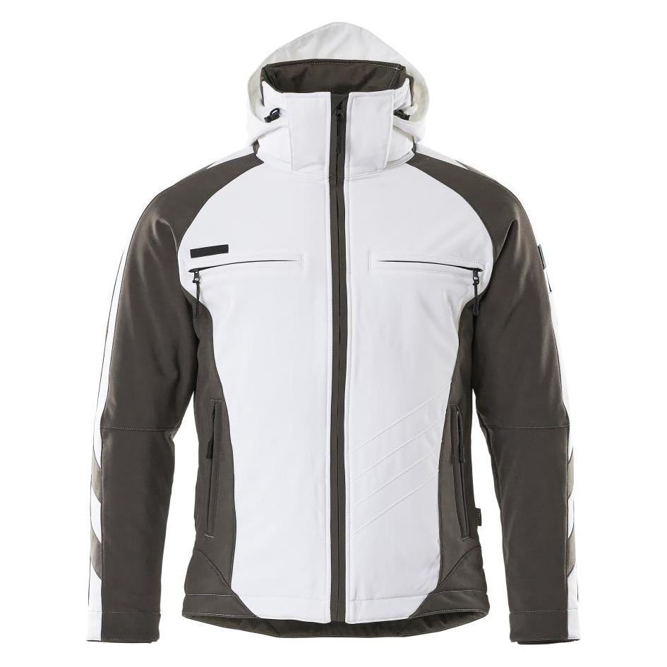 Mascot Herren Softshelljacke "DARMSTADT" Unique weiss, anthrazit Grösse S (S) (10010568198285)