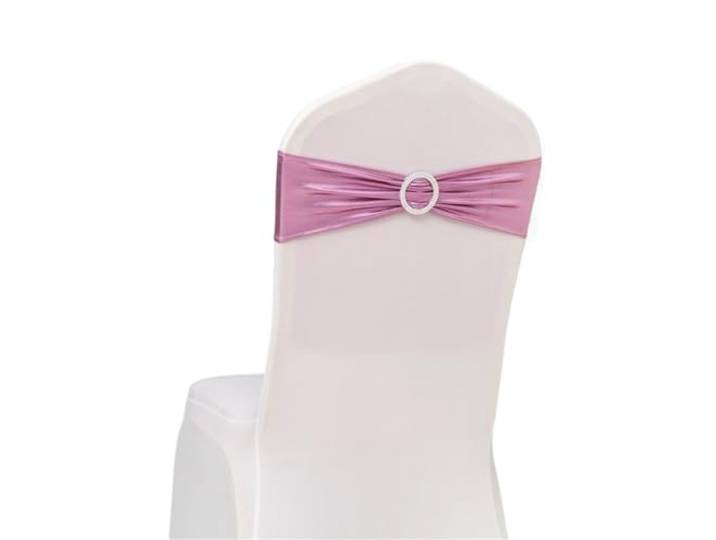 Stuhlschleifen für Hochzeiten 50 teile/los Metallic Gold Silber Stuhl Schärpen Hochzeit Dekoration Spandex Abdeckung Band for Party Decor Geburtstag Schärpe(Pink)