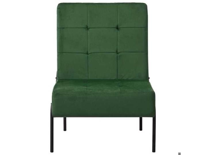 NEW Siège Intérieur - - Chaise de relaxation - 65x79x87 cm Vert foncé Velours{par siège max : 110 kg} 789985