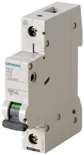 Siemens 5SL41017 5SL4101-7 Leitungsschutzschalter 1polig 1A 230 V, 400V