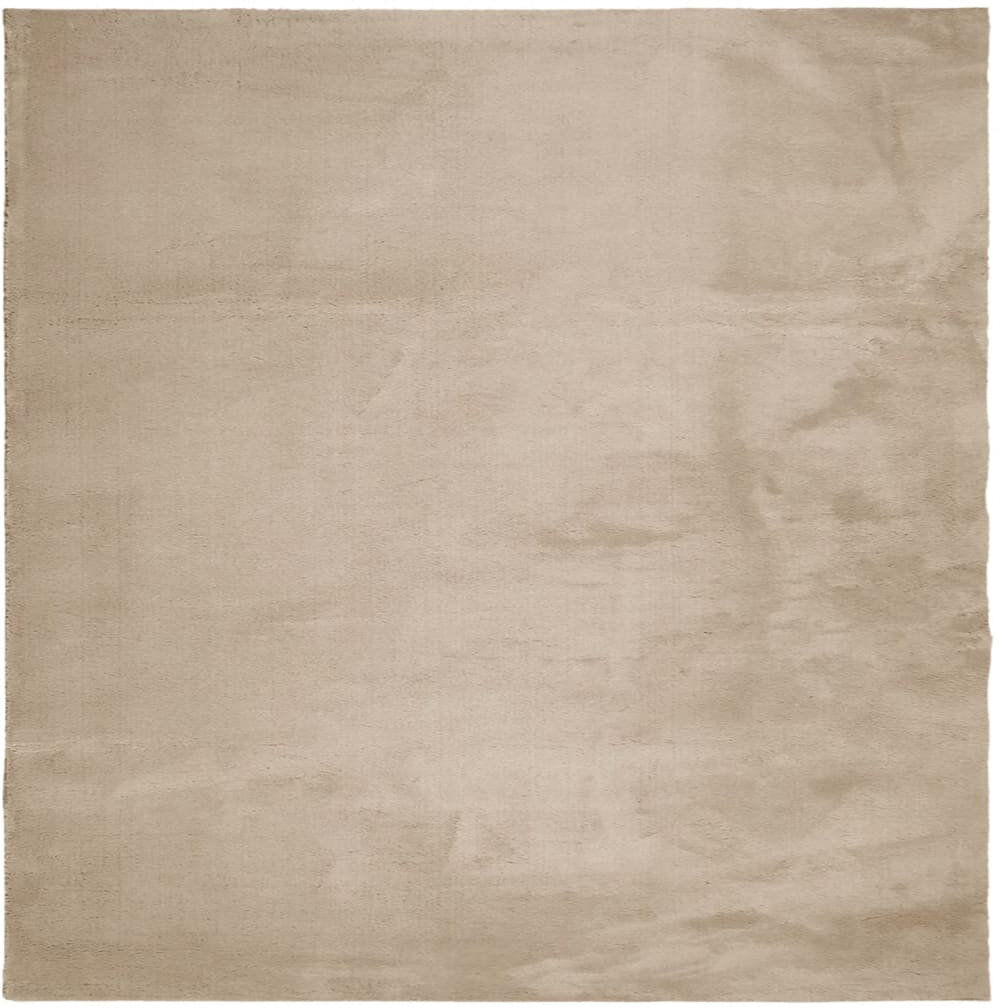 17 Stories Rug "HUARTE" Short Pile Soft and Washable Sand Sand Square 160cm