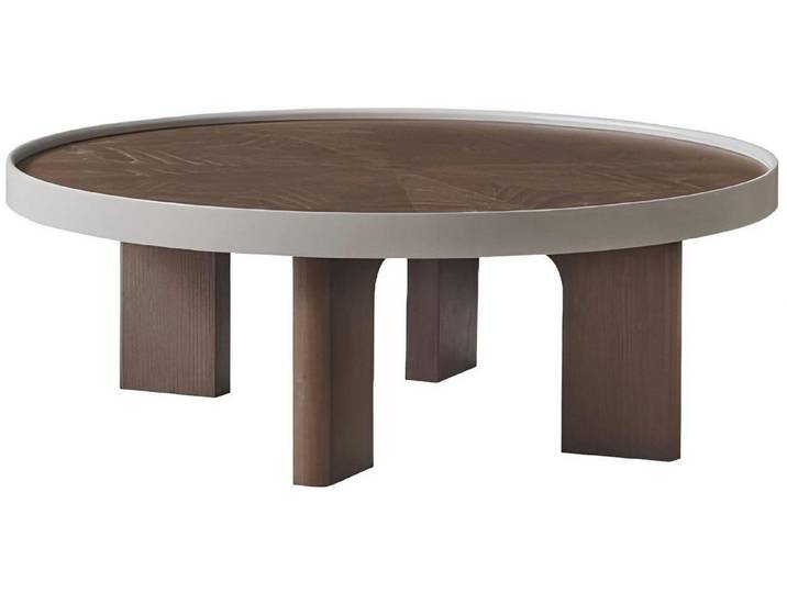 Xlmoebel Couchtisch Designer Runder Wohnzimmertisch in Braun mit einzigartigem Design (Couchtisch, 1-St., Couchtisch), Hergestellt in Europa