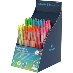 Schneider, Schreibstifte, Display Kugelschreiber Reco neon (60x)