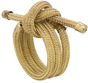 Saro Lifestyle Table Napkin Rings With Knotted Rope Design (Set of 4)