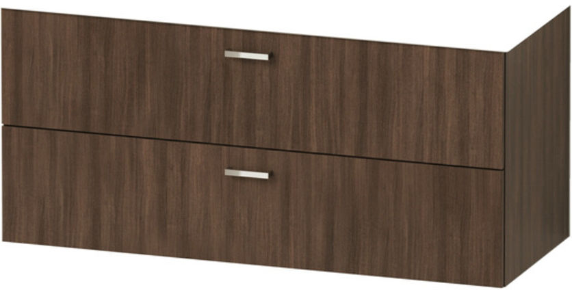 Duravit Möbel-Set XBase 123cm, Nussbaum dunkel (XB0067021210000)