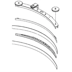 Nilfisk Original 30069L Sauglippe Saugfuß hinten