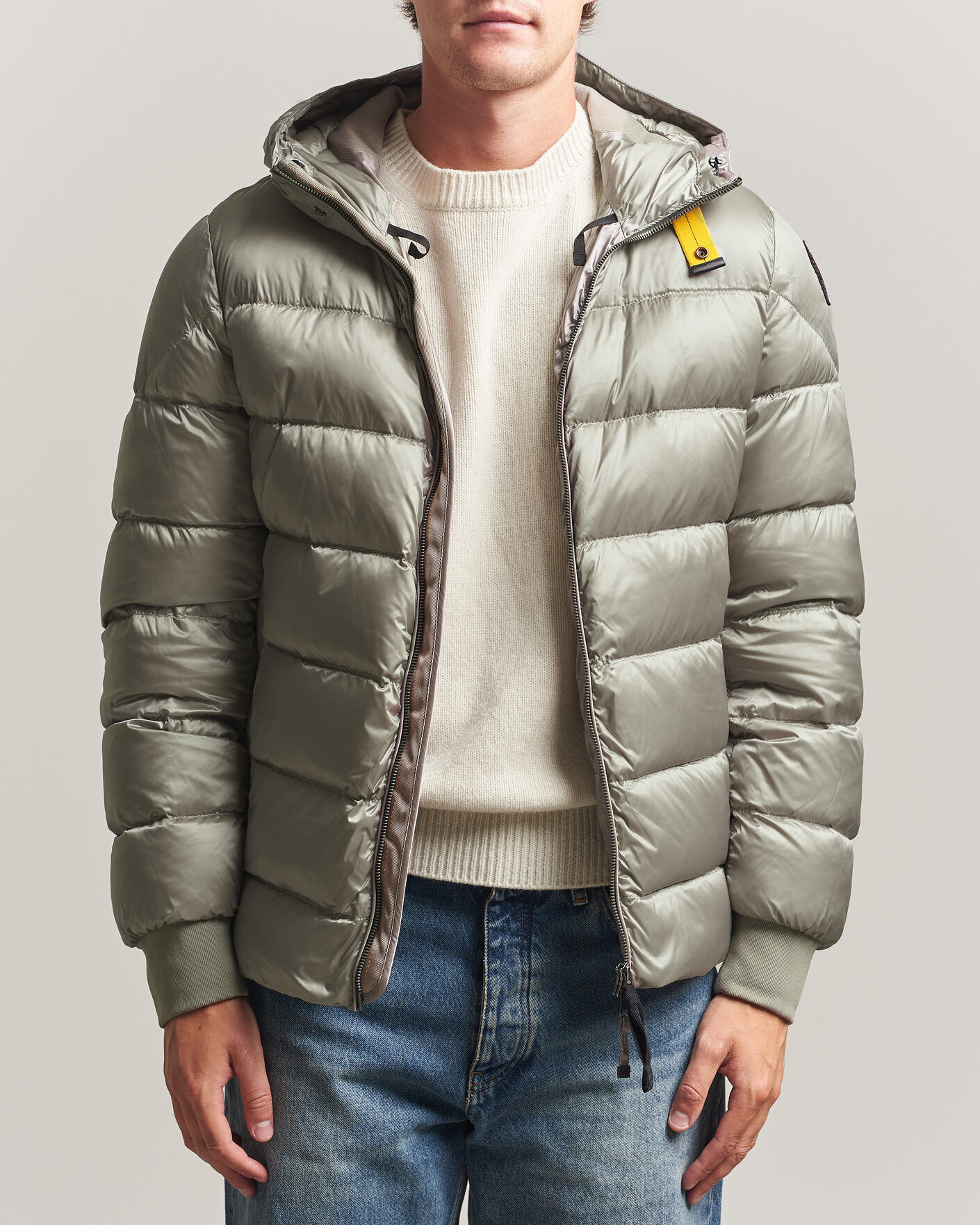 Parajumpers Pharrel Sheen Hooded Jacket Mid Grey men S Grå