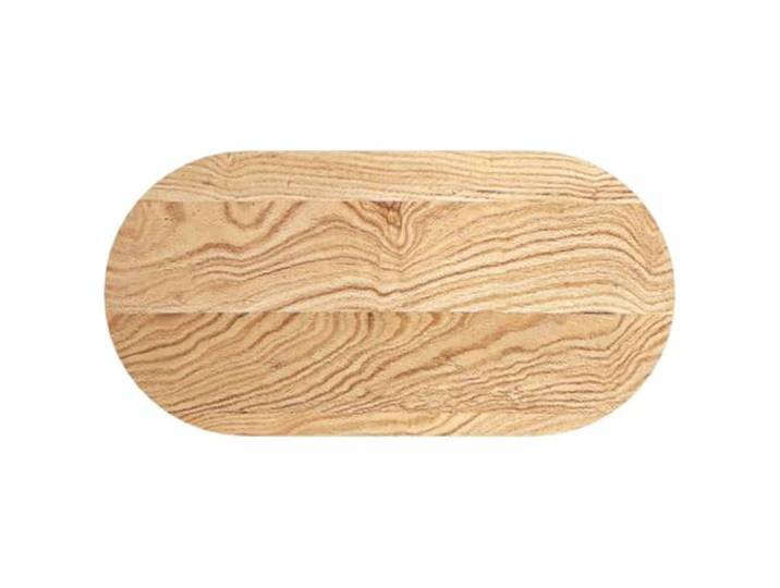 Tischplatte, 80x40x4 cm, Eiche Massiv, Oval Maserung, universell für Kaffee, Seiten, Bar, leicht zu reinigen, insektenresistent