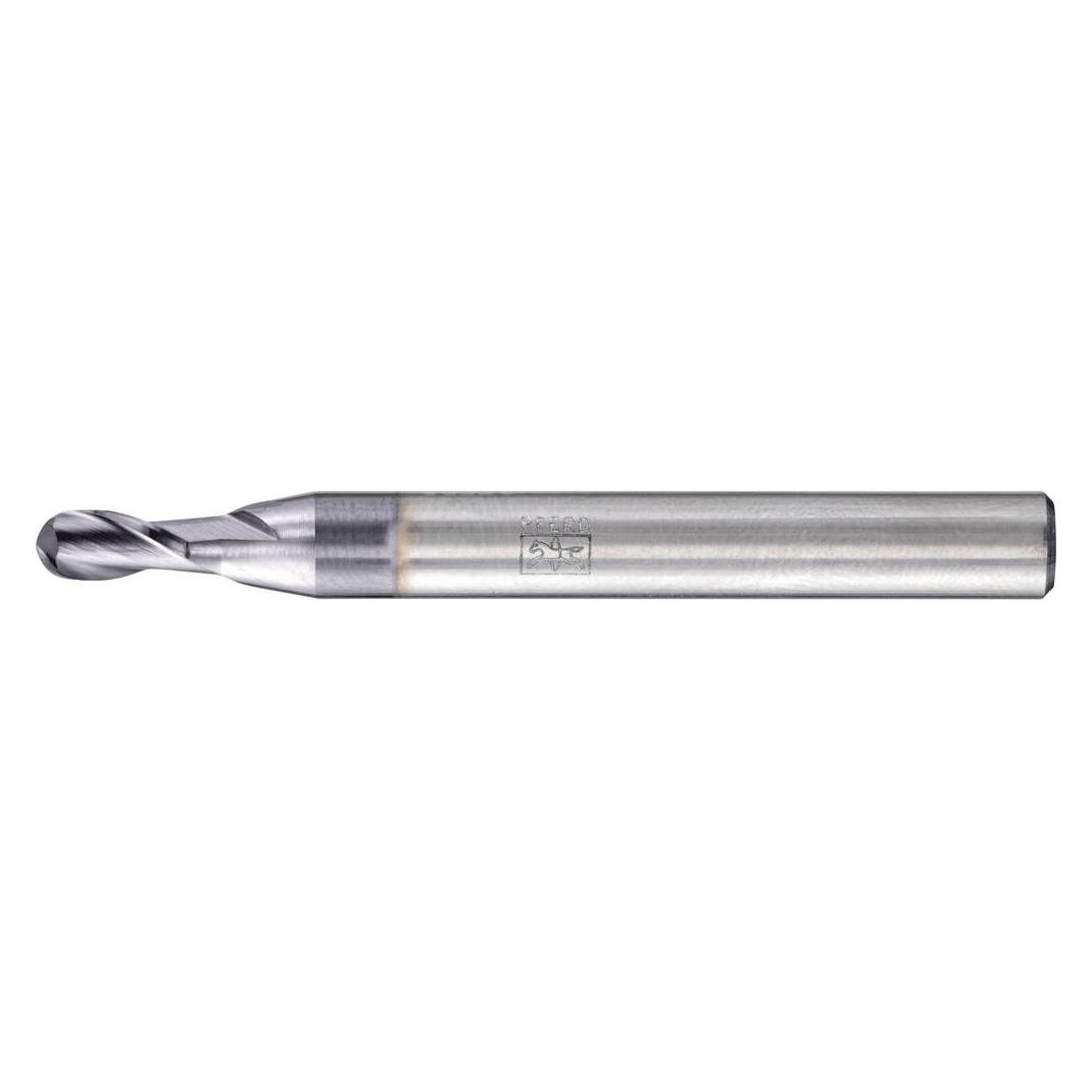 Pferd TOOLS 23000101 Vollradiusfräser Hartmetall Länge 54 mm Arbeits-Länge 8 (23000101)