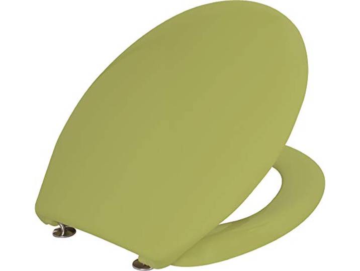 Cornat WC-Sitz Cetina - Schlichter Look in moosgrün - Pflegeleichter Duroplast - Unifarbenes Design passt in jedes Badezimmer / Toilettensitz / Klodeckel / KSCET15