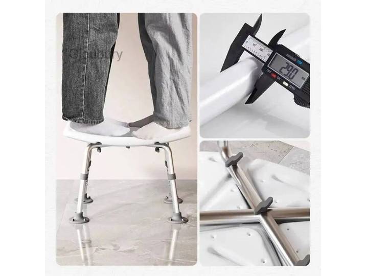 Chaise de toilette pliante en plastique, tabouret portable pour personnes âgées, marchepied pliable, mobilier d'appoint