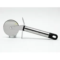 Pizzaschneider Edelstahl Silber 180mm Radschneider Teigroller Küchenwerkzeug 1 Stück
