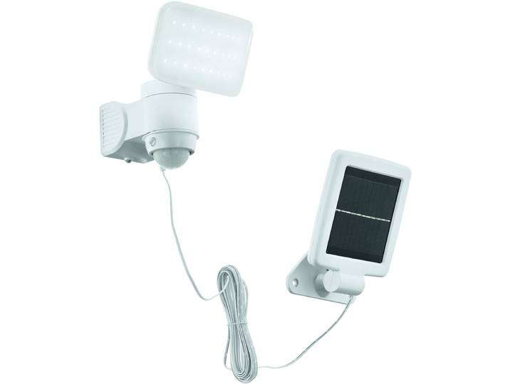BUITEN-LED-SOLAR-WANDLAMP MET SENSOR WIT 'CASABAS'
