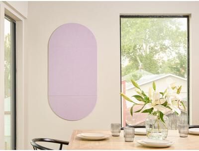 Felt Right Lilac Capsule Pinboard   Sound Dampening Pinnable Tiles