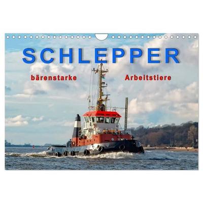Schlepper - bärenstarke Arbeitstiere (Wandkalender 2027 DIN A4 quer), CALVENDO Monatskalender