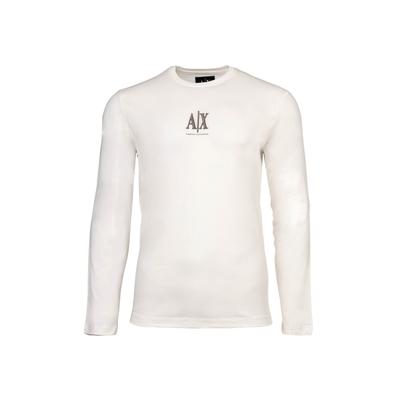 Longsleeve ARMANI EXCHANGE "Longsleeve T-SHIRT 1er Pack", Herren, Gr. L, weiß, Obermaterial: 100% Baumwolle CO., Shirts