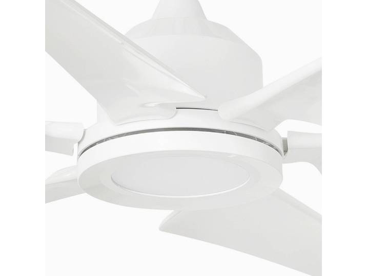 FARO BARCELONA Deckenventilator Cies XL für große Räume, DC weiß, weiß / opal, Kunststoff