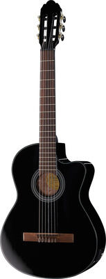 Gewa Student Black 4/4 E-Acoustic Schwarz mit wasserbasierter