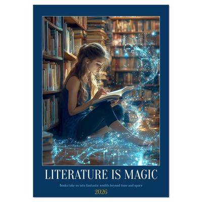Literature is Magic (Wall Calendar 2026 DIN A2 portrait), CALVENDO 12 Month Wall Calendar