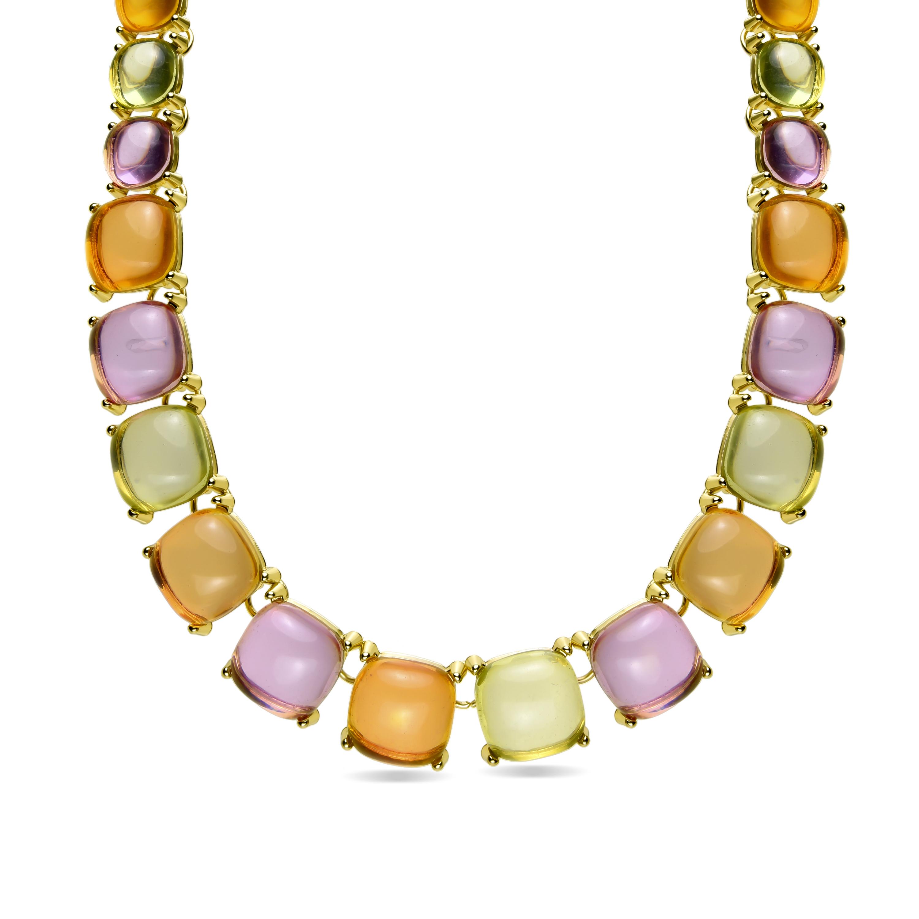 Luxenter Tosab collier in 18k geelgouden afwerking