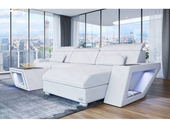 Ecksofa Catania Eleganz L-Form aus Leder