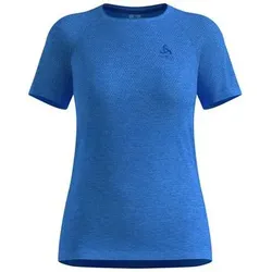 ODLO Damen T-Shirts/Tanks ku.Arm Da ESSENTIAL SEAMLESS, Größe M in Blau Blau