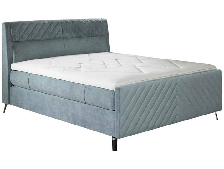 Esposa Boxspringbett MANACOR, türkis, Stoff