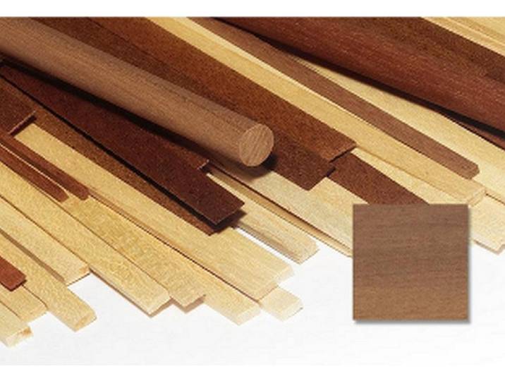 OcCre Modellbausatz Walnuß Leiste 1m Länge 5x5 mm 100 Stk, (Zusatzartikel, 100-tlg., #NV), Made in Europe
