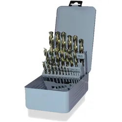 ALARM HSS-CO-Spiralbohrerkassette, DIN 338, geschliffen 19 St.