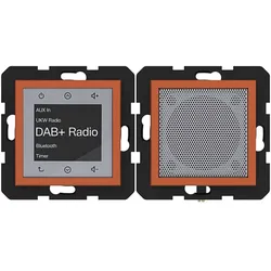 Hager WAN6110C13 Radio Touch UP DAB+, Bluetooth m. Lautsprecher,A.x/C.x, canyon, matt