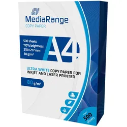 MediaRange MRINK110 Druckerpapier A4 (210x297 mm) Matte 500 Blätter Weiß