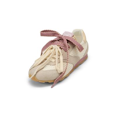 Sneaker MARC O'POLO "in luftiger Häkeloptik mit Leder", Damen, Gr. 37, beige (pure sage), Obermaterial: 100% Polyester, unifarben, Schuhe Sneaker