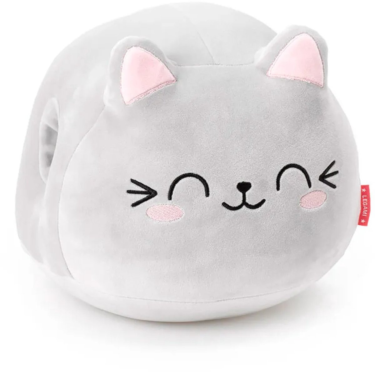 Legami Kussen Kat Ultra Zacht - Grijs - 30 cm