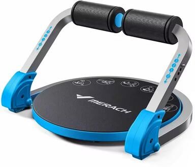 Uplift Essentials Adjustable Resistance Ab Workout Machine With Automatic Rebound blue