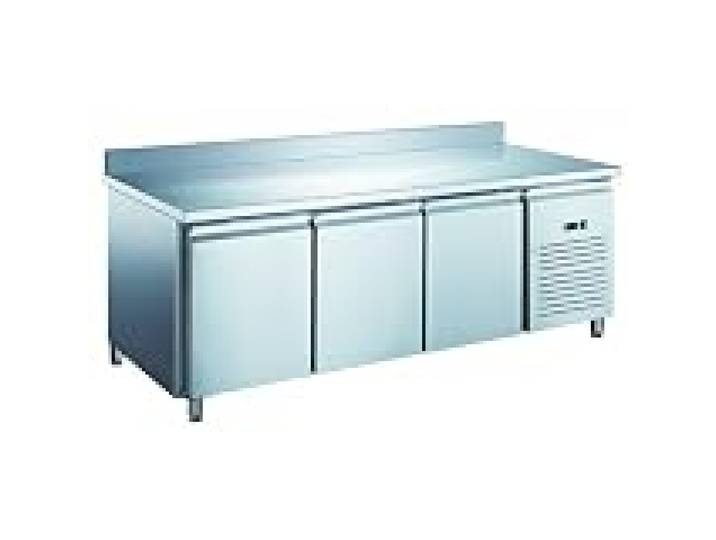 Table Réfrigérée Inox Positive 3 Portes avec Dosseret - 800 - Furnotel